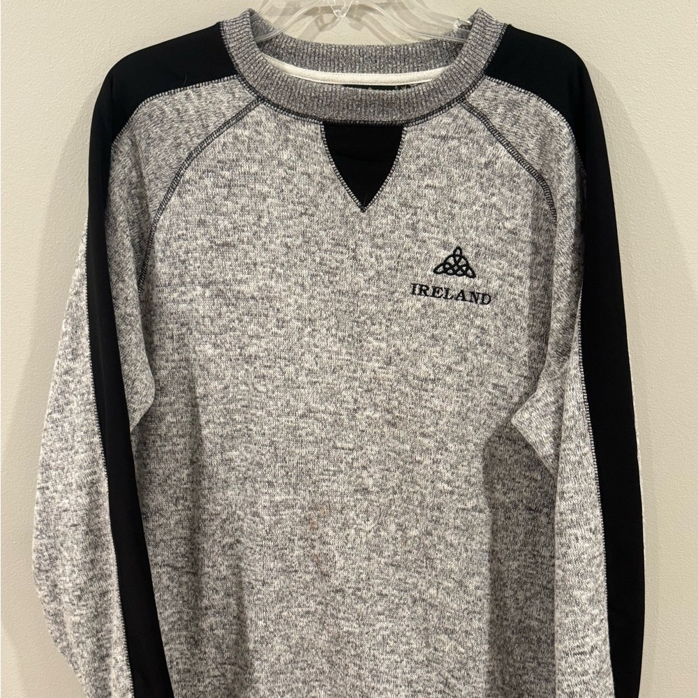 Mens Pullover Sweater Ireland Speelout Gray XL